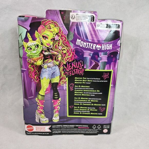 Monster High Venus McFlytrap Mattel 11 Inch Doll Accessories 2025 New in Box - Picture 2 of 11